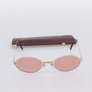 CARTIER Sunglasses Metal Bordeaux Gold Tone Auth bs36463V-12