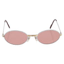 CARTIER Sunglasses Metal Bordeaux Gold Tone Auth bs36463V-13