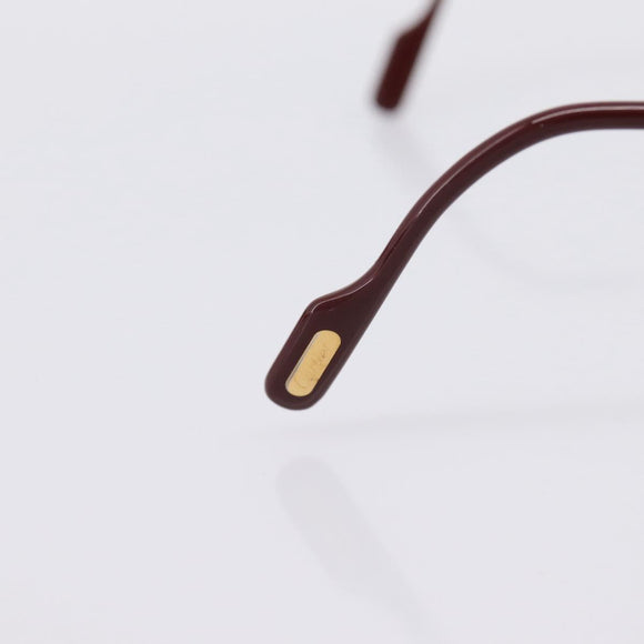 CARTIER Sunglasses Metal Bordeaux Gold Tone Auth bs36463V