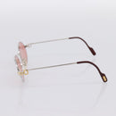 CARTIER Sunglasses Metal Bordeaux Gold Tone Auth bs36463V-5