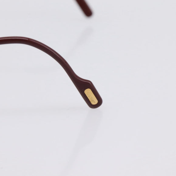 CARTIER Sunglasses Metal Bordeaux Gold Tone Auth bs36463V