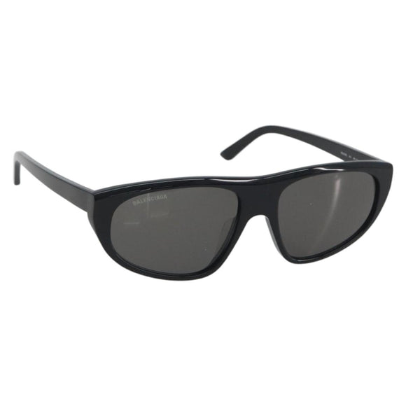 BALENCIAGA Sunglasses Plastic Black White Auth bs36465
