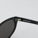 BALENCIAGA Sunglasses Plastic Black White Auth bs36465-10