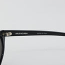 BALENCIAGA Sunglasses Plastic Black White Auth bs36465-8