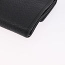 Salvatore Ferragamo Gancini Bifold Wallet Leather Black Silver Auth bs36466-16