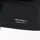 Salvatore Ferragamo Gancini Bifold Wallet Leather Black Silver Auth bs36466-17