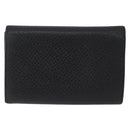 Salvatore Ferragamo Gancini Bifold Wallet Leather Black Silver Auth bs36466-3