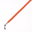 CHANEL Glasses Strap Canvas Orange Silver CC Auth bs36467-10