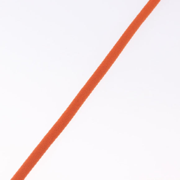 CHANEL Glasses Strap Canvas Orange Silver CC Auth bs36467