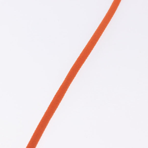 CHANEL Glasses Strap Canvas Orange Silver CC Auth bs36467