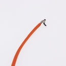 CHANEL Glasses Strap Canvas Orange Silver CC Auth bs36467-14