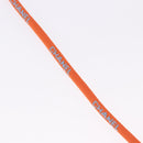 CHANEL Glasses Strap Canvas Orange Silver CC Auth bs36467-6
