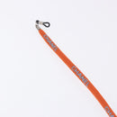 CHANEL Glasses Strap Canvas Orange Silver CC Auth bs36467-9