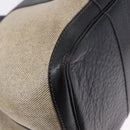 CHANEL Garden Party PM Tote Bag Coated Canvas Beige Silver CC Auth bs36468-9