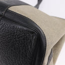 CHANEL Garden Party PM Tote Bag Coated Canvas Beige Silver CC Auth bs36468-16