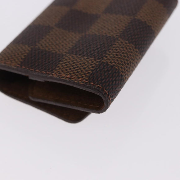 LOUIS VUITTON Damier Ebene Buton de Manchette Cuffs Metal LV Auth bs36471