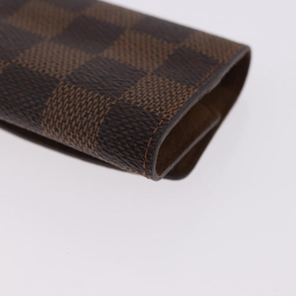 LOUIS VUITTON Damier Ebene Buton de Manchette Cuffs Metal LV Auth bs36471