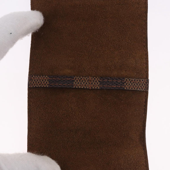 LOUIS VUITTON Damier Ebene Buton de Manchette Cuffs Metal LV Auth bs36471