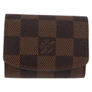 LOUIS VUITTON Damier Ebene Buton de Manchette Cuffs Metal LV Auth bs36471-2