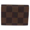 LOUIS VUITTON Damier Ebene Buton de Manchette Cuffs Metal LV Auth bs36471-3