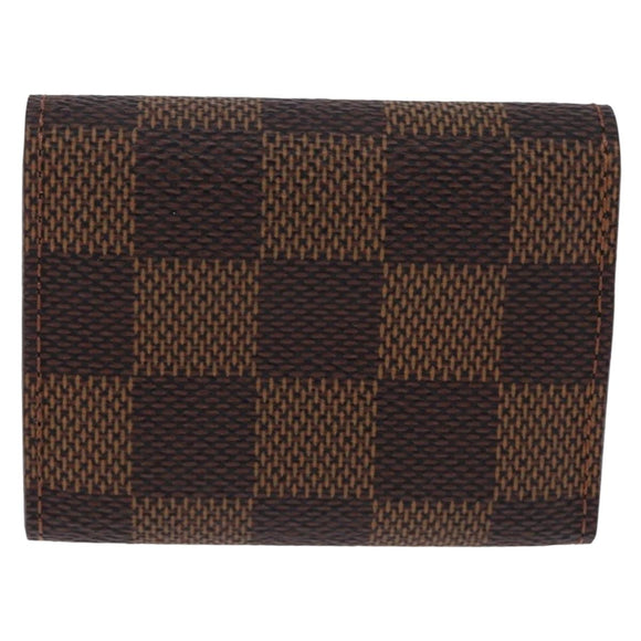 LOUIS VUITTON Damier Ebene Buton de Manchette Cuffs Metal LV Auth bs36471