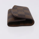 LOUIS VUITTON Damier Ebene Buton de Manchette Cuffs Metal LV Auth bs36471-4