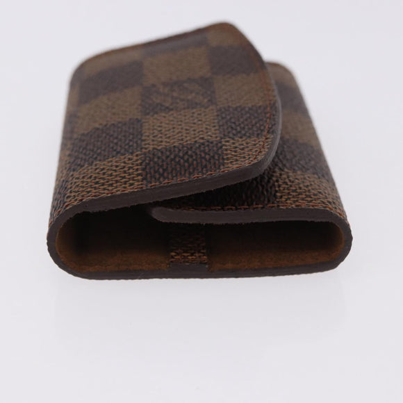 LOUIS VUITTON Damier Ebene Buton de Manchette Cuffs Metal LV Auth bs36471