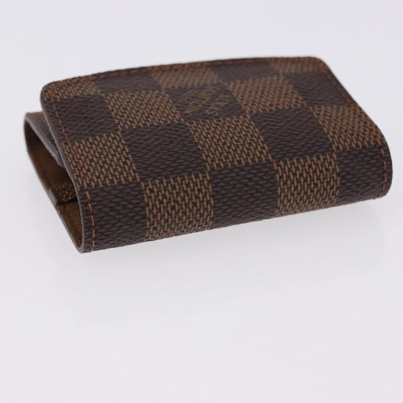 LOUIS VUITTON Damier Ebene Buton de Manchette Cuffs Metal LV Auth bs36471