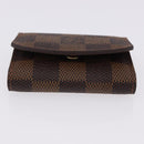 LOUIS VUITTON Damier Ebene Buton de Manchette Cuffs Metal LV Auth bs36471-7