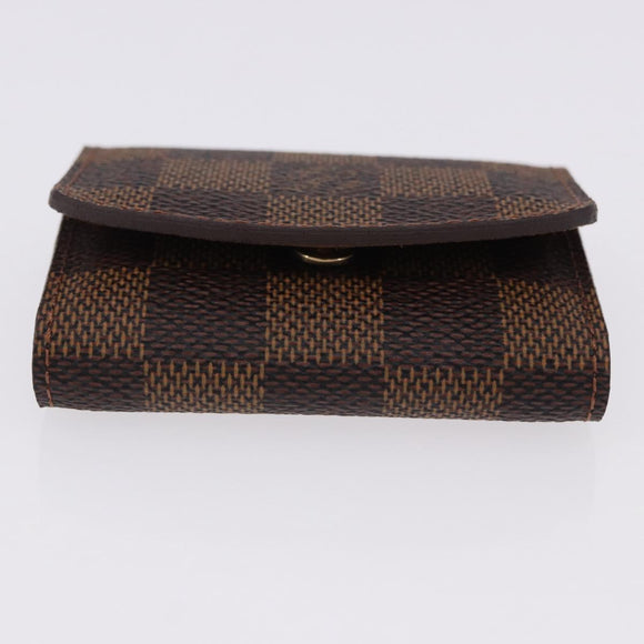 LOUIS VUITTON Damier Ebene Buton de Manchette Cuffs Metal LV Auth bs36471