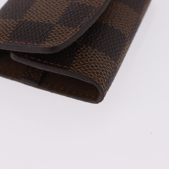 LOUIS VUITTON Damier Ebene Buton de Manchette Cuffs Metal LV Auth bs36471