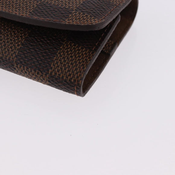 LOUIS VUITTON Damier Ebene Buton de Manchette Cuffs Metal LV Auth bs36471