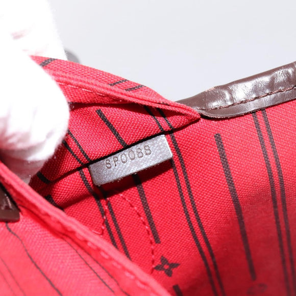 LOUIS VUITTON Damier Ebene Neverfull MM Tote Bag N51105 LV Auth bs36473
