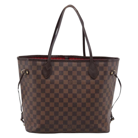 LOUIS VUITTON Damier Ebene Neverfull MM Tote Bag N51105 LV Auth bs36473