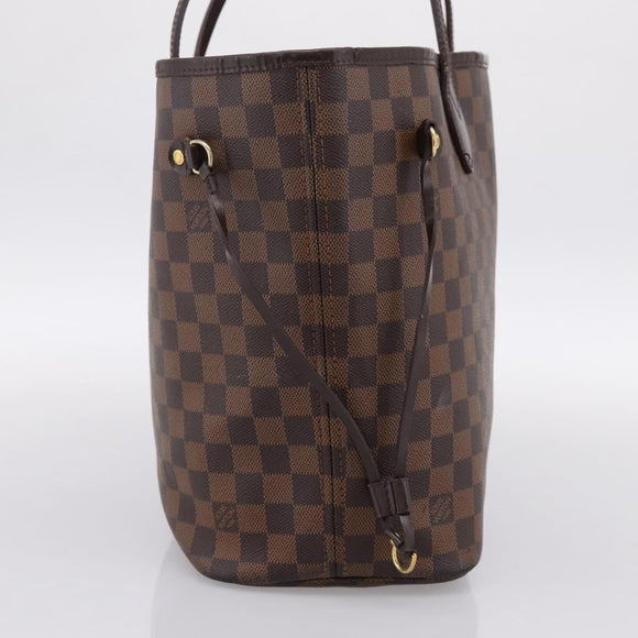 LOUIS VUITTON Damier Ebene Neverfull MM Tote Bag N51105 LV Auth bs36473