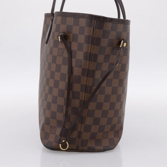 LOUIS VUITTON Damier Ebene Neverfull MM Tote Bag N51105 LV Auth bs36473