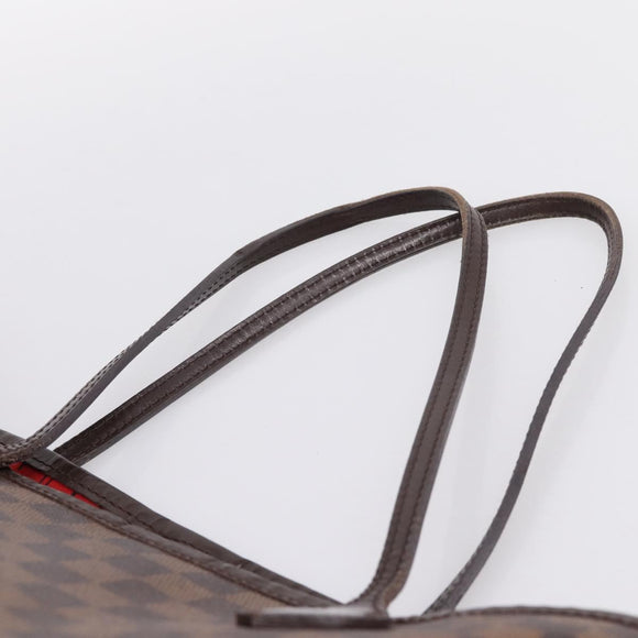 LOUIS VUITTON Damier Ebene Neverfull MM Tote Bag N51105 LV Auth bs36473