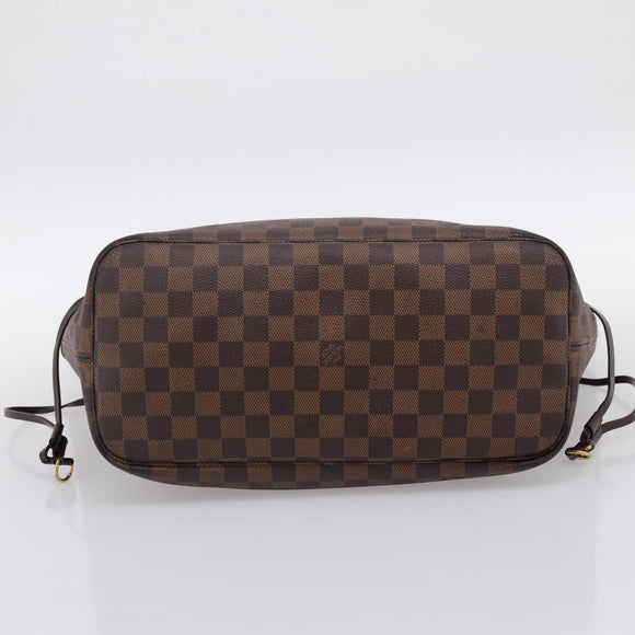 LOUIS VUITTON Damier Ebene Neverfull MM Tote Bag N51105 LV Auth bs36473
