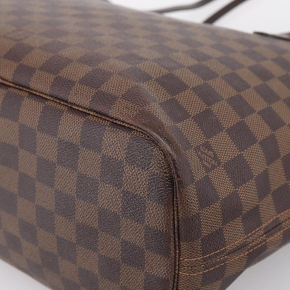 LOUIS VUITTON Damier Ebene Neverfull MM Tote Bag N51105 LV Auth bs36474