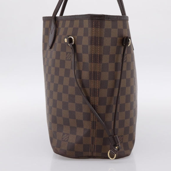 LOUIS VUITTON Damier Ebene Neverfull MM Tote Bag N51105 LV Auth bs36474