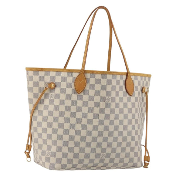 LOUIS VUITTON Damier Azur Neverfull MM Tote Bag N41605 LV Auth bs36475