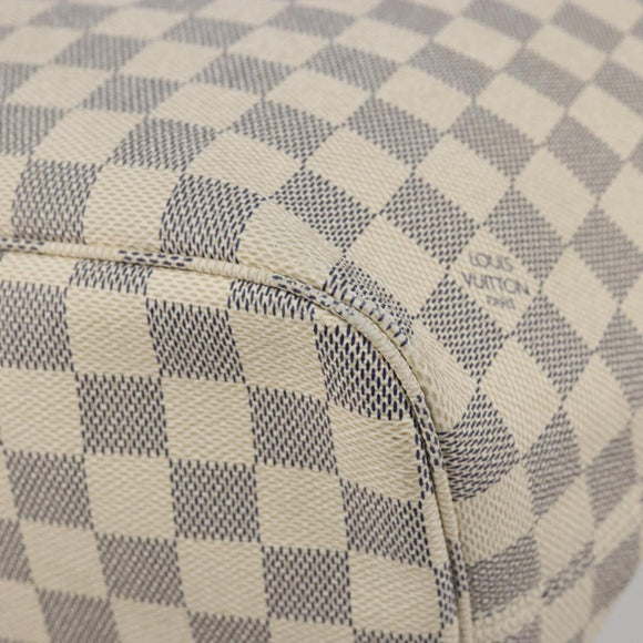 LOUIS VUITTON Damier Azur Neverfull MM Tote Bag N41605 LV Auth bs36475