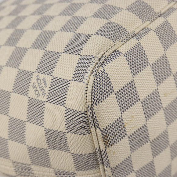 LOUIS VUITTON Damier Azur Neverfull MM Tote Bag N41605 LV Auth bs36475