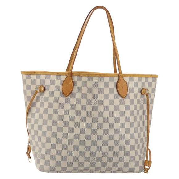 LOUIS VUITTON Damier Azur Neverfull MM Tote Bag N41605 LV Auth bs36475