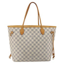 LOUIS VUITTON Damier Azur Neverfull MM Tote Bag N41605 LV Auth bs36475-2