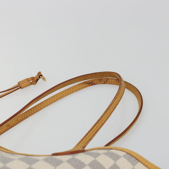 LOUIS VUITTON Damier Azur Neverfull MM Tote Bag N41605 LV Auth bs36475