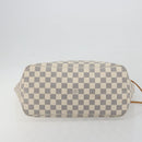 LOUIS VUITTON Damier Azur Neverfull MM Tote Bag N41605 LV Auth bs36475-5