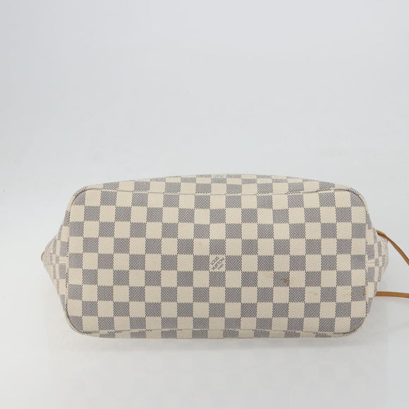 LOUIS VUITTON Damier Azur Neverfull MM Tote Bag N41605 LV Auth bs36475