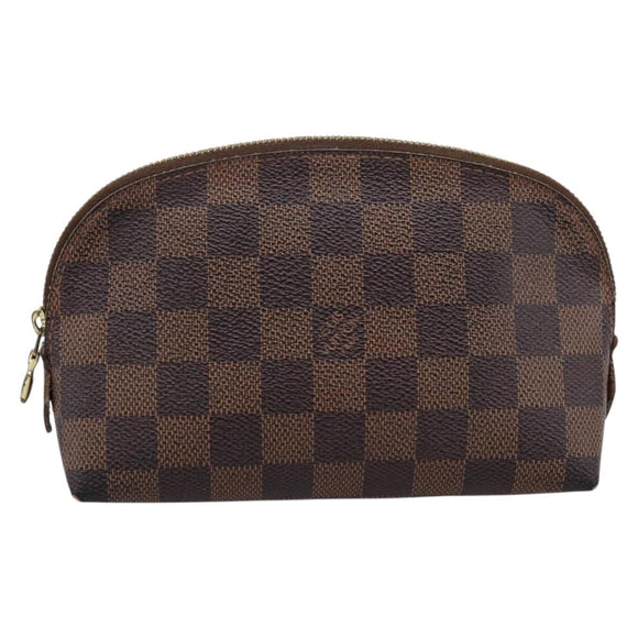 LOUIS VUITTON Damier Ebene Pochette Cosmetic PM Pouch N47516 LV Auth bs36476