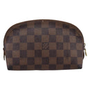 LOUIS VUITTON Damier Ebene Pochette Cosmetic PM Pouch N47516 LV Auth bs36476-2